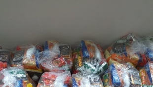 A Cidade da Luz recebeu do Programa Mesa Brasil – SESC – BA, a oferta de 110 (cento e dez) cestas de alimentos