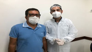 Este é Dr. Arlan Caetano, Dentista Cirurgião voluntário do Ambulatório Dr. Bezerra de Menezes, na nossa Cidade da Luz, faça como ele, seja voluntário também.