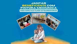 No último sábado (27/05) aconteceu na Cidade da Luz o famoso Jantar Beneficente com Pintura Mediúnica, com o tema: “Mães Especiais, Filhos Extraordinários”.