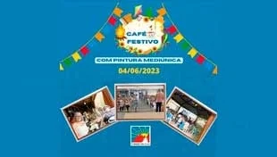 No último domingo, dia 04 de Junho. Aconteceu aqui na Cidade da Luz o café da manhã festivo, com pintura mediúnica. 