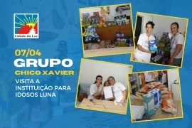 Caravana Chico Xavier visita a Instituição para idosos Luna - 07.04.2025