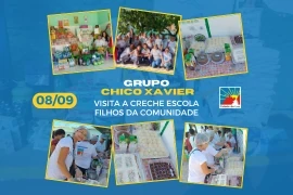 Caravana Chico Xavier visita a Creche Escola Filhos da Comunidade - 08.09.2025