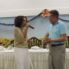 Mariene de Castro encerrou a noite em homenagem aos parceiros da Cidade da Luz cantando e encantando a todos com sua linda voz.