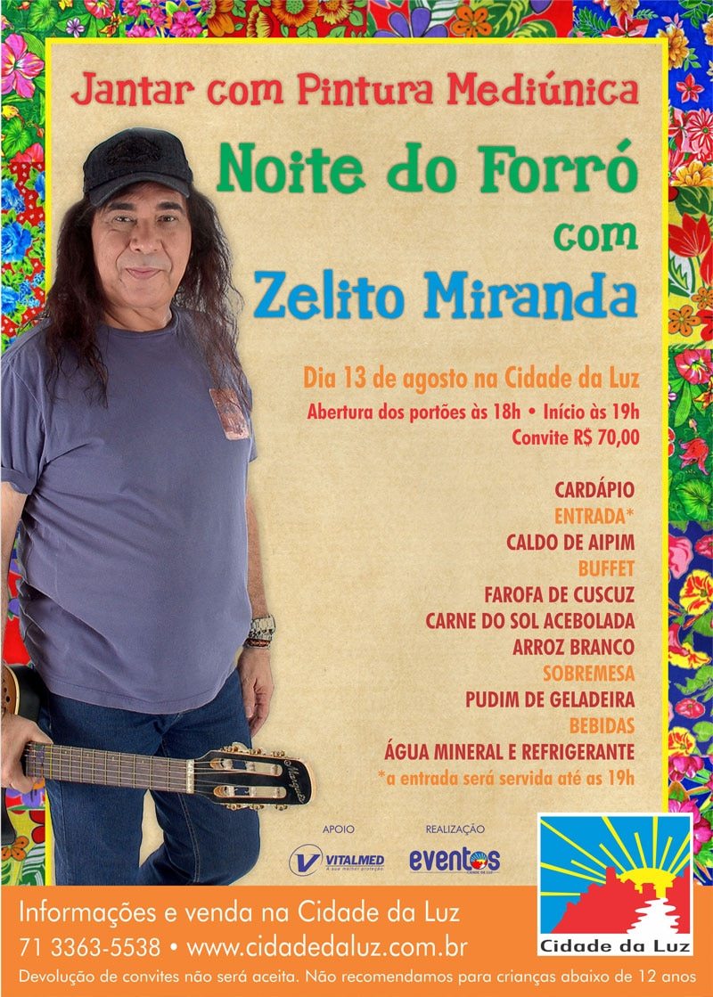 Jantar com Pintura Mediúnica - Noite do Forró