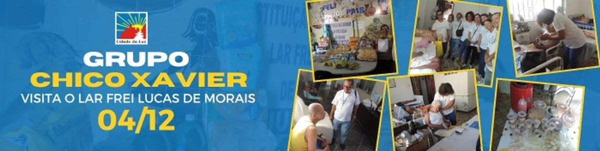 Na última segunda-feira, 04/12, o grupo Chico Xavier, visitou os residentes do Lar Frei Lucas de Morais