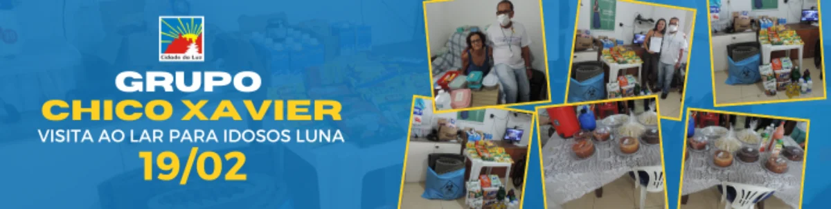 Na segunda-feira, 19/02, o Grupo Chico Xavier iluminou o Lar de Idosos Luna com alegria e carinho! 