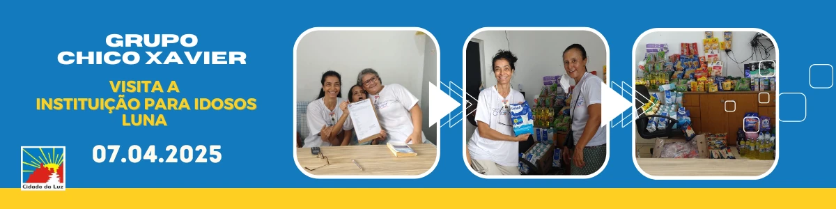 Caravana Chico Xavier visita a Instituição para idosos Luna - 07.04.2025