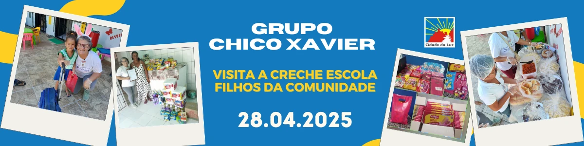 Caravana Chico Xavier visita a Creche Escola Filhos da Comunidade - 28.04.2025