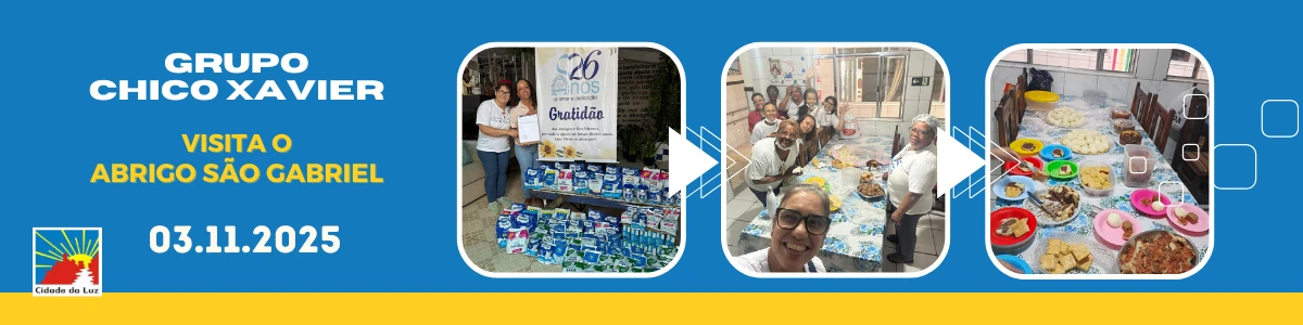 Caravana Chico Xavier visita o Abrigo São Gabriel para Idosos de Deus - 03.11.2025
