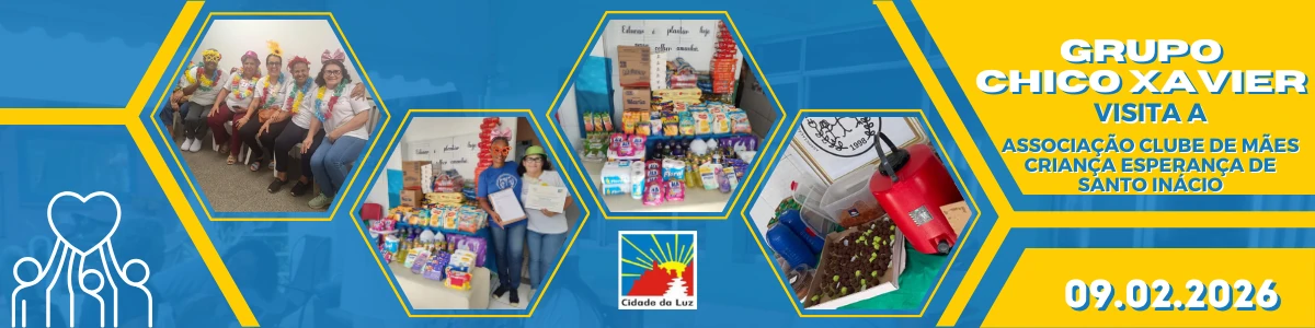 Caravana Chico Xavier visita a Associação Clube de Mães Criança Esperança de Santo Inácio - 09.02.2026