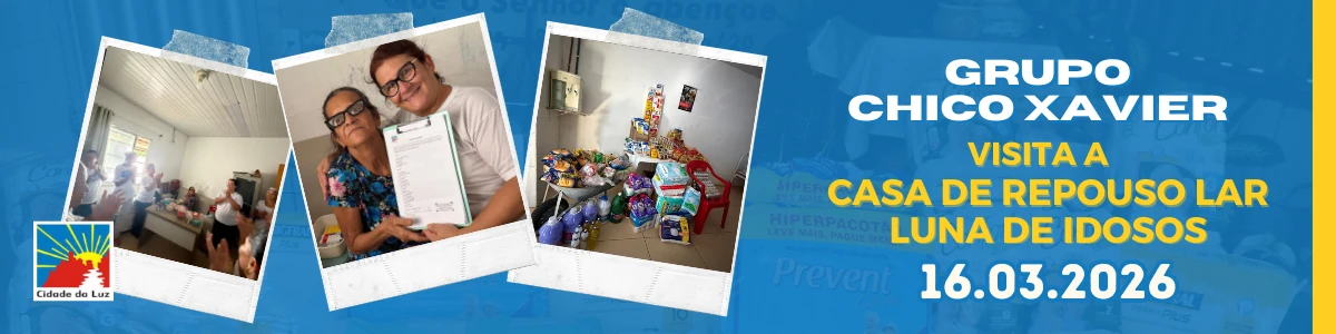 Caravana Chico Xavier visita a casa de repouso Lar Luna de Idosos - 16.03.2026