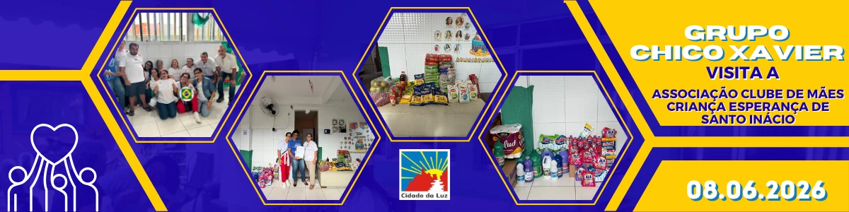 Caravana Chico Xavier visita a ssociação Clube de Mães Criança Esperança - 08.06.2026